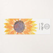 Tapis De Yoga Yoga Studio Round Logo Tournesol (Devant (Horizontal))