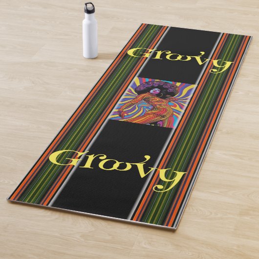 Tapis De Yoga Yoga super Retro (En situation)