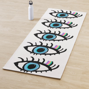 Tapis De Yoga Yoga Yoga Mat de l'oeil du mal par I am Keshet Ang