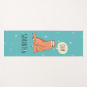 Tapis De Yoga Yogi Sloth (Devant (Horizontal))