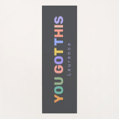 Tapis De Yoga YOU GOT THIS Motivational Quote | Custom Name (Devant)