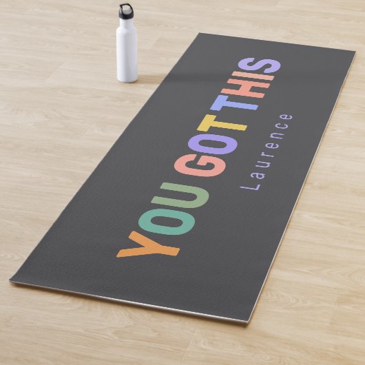 Tapis De Yoga YOU GOT THIS Motivational Quote | Custom Name (En situation)