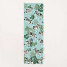 Zebra Monstera Motif