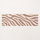 Tapis De Yoga Zebra Print-Mocha Mousse (Dos (Horizontal))