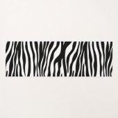 Tapis De Yoga Zebra Print, Zebra Stripes, Noir Et Blanc (Devant (Horizontal))