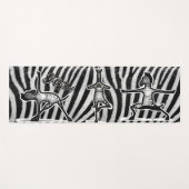 Tapis De Yoga Zebra Yoga (Devant (Horizontal))