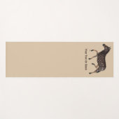 Tapis De Yoga Zèbre à pois (Devant (Horizontal))