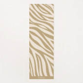 Tapis De Yoga Zèbre - Beige-Imprimé (Devant)
