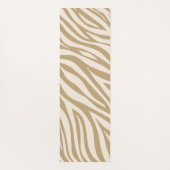 Tapis De Yoga Zèbre - Beige-Imprimé (Dos)
