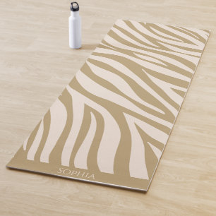 Tapis De Yoga Zèbre - Beige-Imprimé