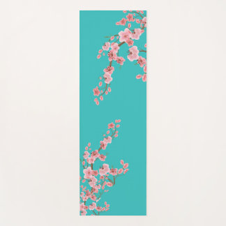 Tapis De Yoga Zen Cherry Blossom Watercolor Yoga Mat