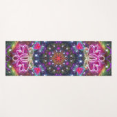 Tapis De Yoga Zen Lotus Star Kaleid (Devant (Horizontal))