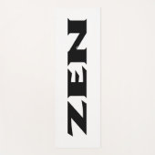 Tapis De Yoga Zen noir mat d'exercice (Devant)