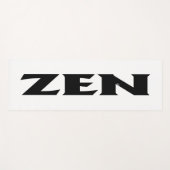 Tapis De Yoga Zen noir mat d'exercice (Devant (Horizontal))