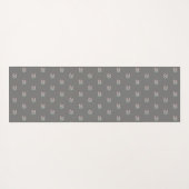 Tapis De Yoga Zen Om symbole motif gris (Dos (Horizontal))