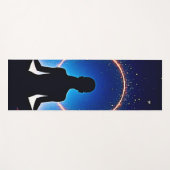Tapis De Yoga Zen Under Stars: Cosmic Meditation (Devant (Horizontal))