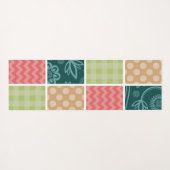 Tapis De Yoga Zigzag, Chevron, En vichy, Pois, Patchwork (Dos (Horizontal))