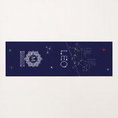 Tapis De Yoga Zodiac Constellation Leo (Dos (Horizontal))