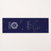 Tapis De Yoga Zodiac Constellation Virgo (Dos (Horizontal))