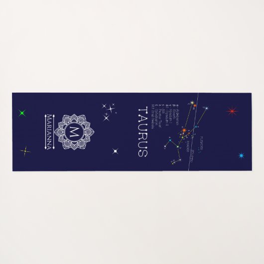 Tapis De Yoga Zodiaque Taurus (Dos (Horizontal))