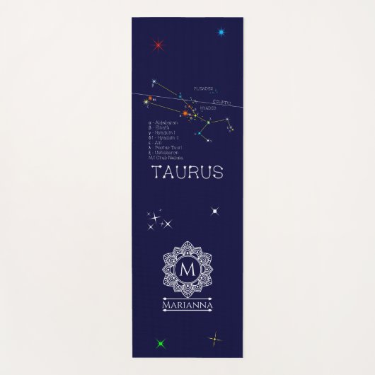 Tapis De Yoga Zodiaque Taurus (Devant)