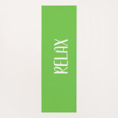 Tapis De Yoga Zone de calme Yoga blanc vert (Dos)