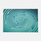 Tapis décoratif turquoise (Devant)