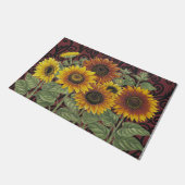 Tapis d'entrée de tournesol, été (Incliné)
