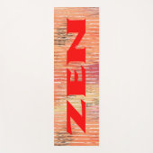 Tapis d'exercice de roseaux rouges zen (Devant)