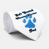 Tapis doux Roue Terrier Papa Cravate d'empreinte b (Roulé)