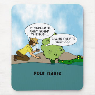 Tapis drôle de souris personnalisé par Geocaching