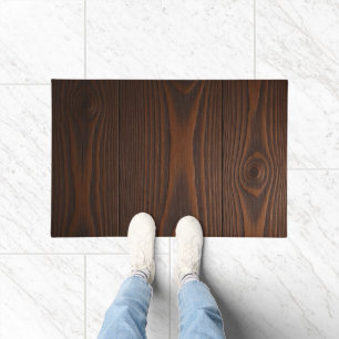 Tapis élégant à texture de bois de la maison natur