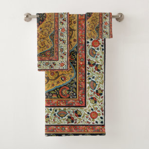 Tapis Élegant Tapisserie Perse Antique Riche
