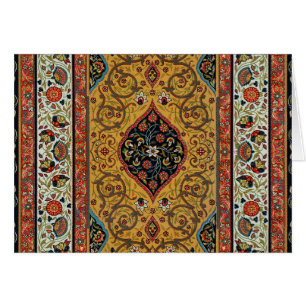 Tapis Élegant Tapisserie Perse Antique Riche