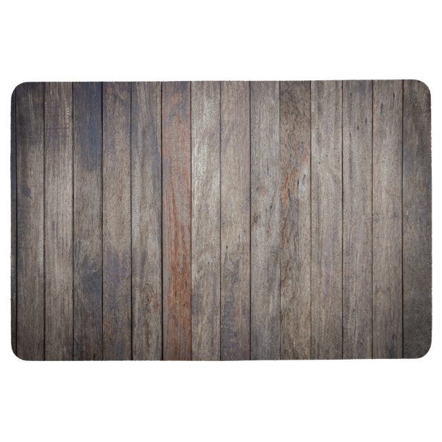Tapis en bois foncé de plancher (Devant)