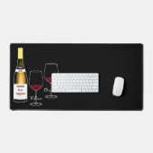 Tapis et sous-mains de bureau à thème vin (Clavier et souris)