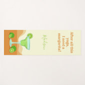 Tapis fait sur commande de yoga de MARGARITA de (Devant (Horizontal))