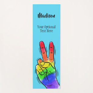 Tapis fait sur commande de yoga de paix
