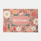 Tapis Floral Bienvenue (Devant)