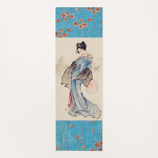 Tapis JAPONAIS de YOGA de FEMMES de HOKUSAI (Devant)