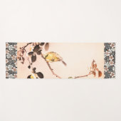 Tapis JAPONAIS de YOGA d'IMPRESSION de BOIS DE (Devant (Horizontal))