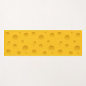 Tapis jaune de yoga de fromage suisse de nouveauté (Devant (Horizontal))