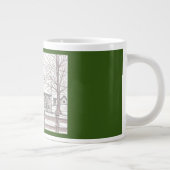 Tapis Jumbo Mug à la ferme en pierre vert foncé (Droite)