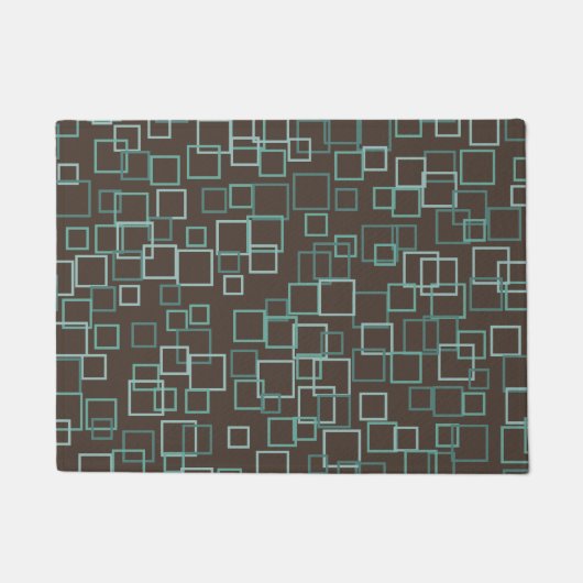 Tapis Motif Turquoise Brown (Devant)