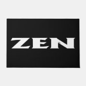 Tapis noir blanc Zen (Devant)