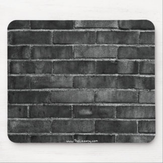 tapis noir et blanc de souris de texture de mur de