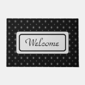 Tapis noir et blanc pour petits caractères (Devant)