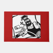 Tapis noir et rouge pour Biker Bro (Devant)