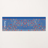 Tapis NOMMÉ FAIT SUR COMMANDE de YOGA de COLIBRI (Dos (Horizontal))