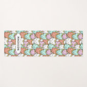 Tapis nommé fait sur commande de yoga de motif (Devant (Horizontal))